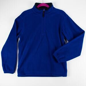 White Sierra Womans Fleece Pullover 1/4 Zip XL Royal Blue Poly Adjustable Hem